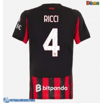 Fotballdrakt Dame AC Milan Samuele Ricci #4 Hjemmedrakt 2025-26 Kortermet